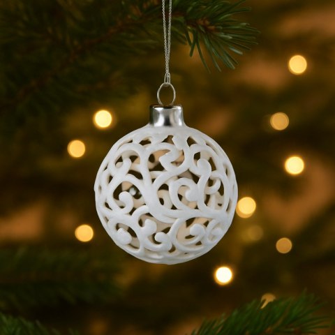 Komplet bombek bożonarodzeniowych 100szt. w opakowaniu białe BSN40