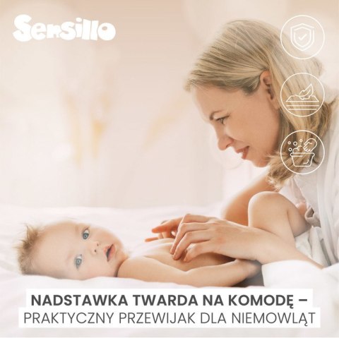 NADSTAWKA NA KOMODĘ - BEŻOWY LISTEK