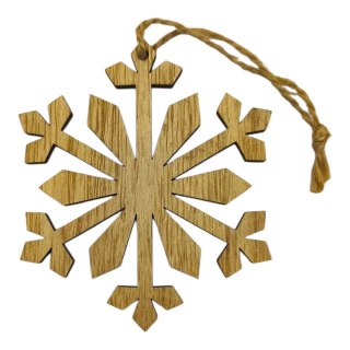 Drewniana zawieszka śnieżynka 1 szt