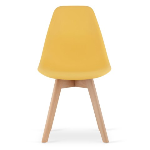 Krzesło KITO musztarda / nogi naturalne x 3