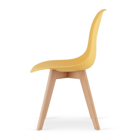Krzesło KITO musztarda / nogi naturalne x 4