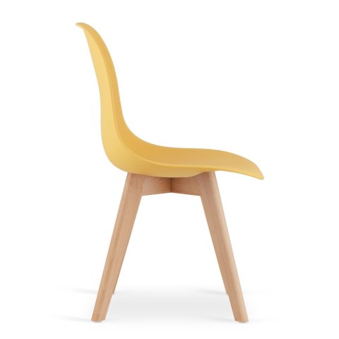 Krzesło KITO musztarda / nogi naturalne x 4