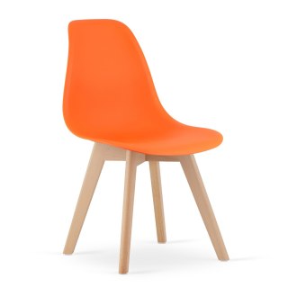 Krzesło KITO pomarańcz / nogi naturalne x 4