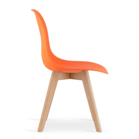 Krzesło KITO pomarańcz / nogi naturalne x 4