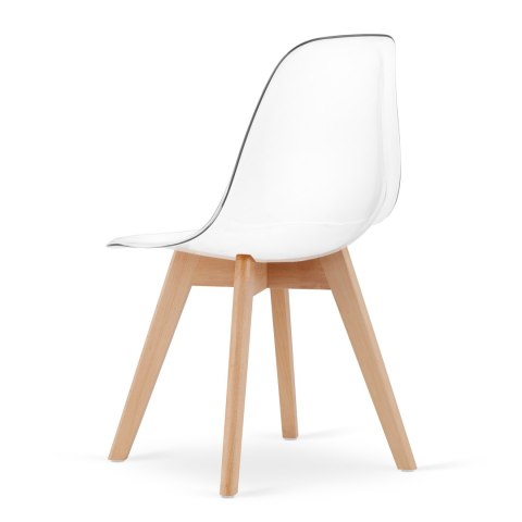 Krzesło KITO przezroczyste / nogi naturalne x 2