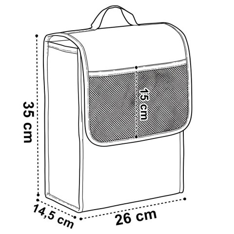 Organizer samochodowy Montero czarny