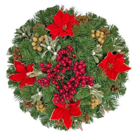 Stroik na stół komodę dekoracja świąteczna na Boże Narodzenie kopułka