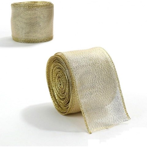 Taśma świąteczna na kokardy, wstążka na prezenty Bożonarodzeniowa 6,3cm x 2m KSN136