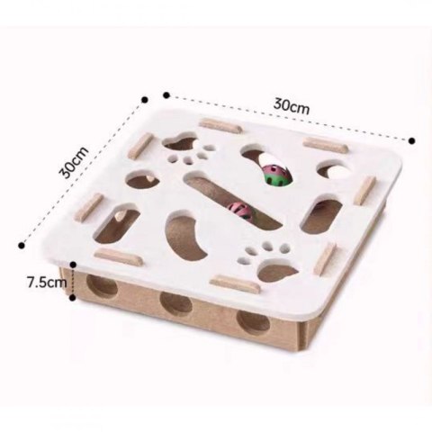 Filcowa logiczna zabawka dla kota, piłeczki z dzwonkami, labirynt, do ćwiczeń KOT28