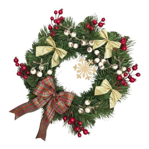 Świąteczny wianek na drzwi stół na Boże Narodzenie handmade rękodzieło