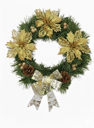 Świąteczny wianek na drzwi stół na Boże Narodzenie świąteczne rękodzieło