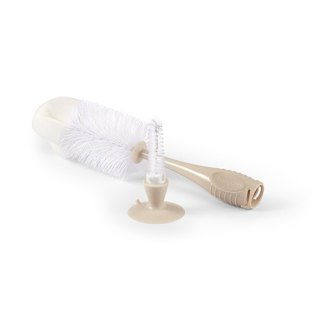 728/05 SZCZOTKA Z PRZYSSAWKĄ DO BUTELEK I SMOCZKÓW BEŻOWA