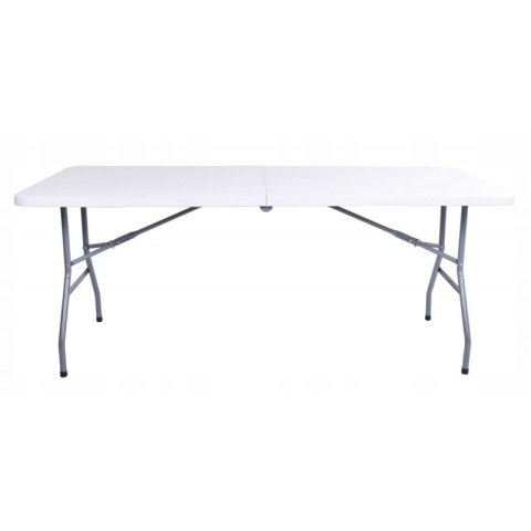 Składany stół cateringowy, turystyczny, do ogrodu 70 x 180 cm biały SC02