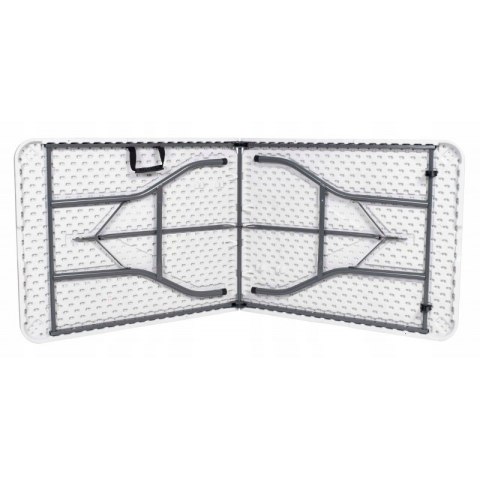 Składany stół cateringowy, turystyczny, do ogrodu 70 x 180 cm biały SC02