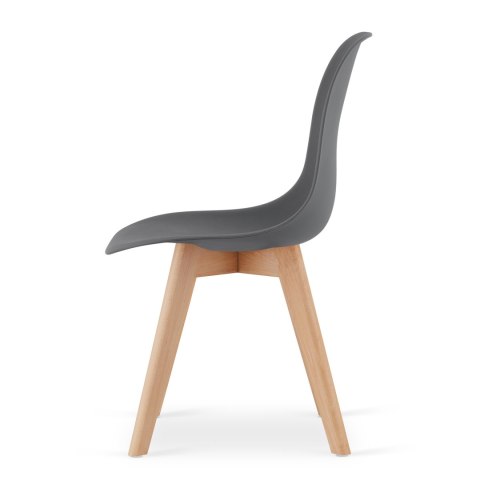 Krzesło KITO ciemnoszare / nogi naturalne x 3
