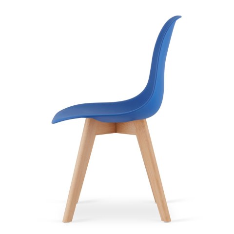 Krzesło KITO niebieskie / nogi naturalne x 4