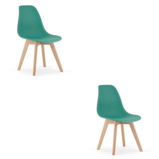 Krzesło KITO zielone / nogi naturalne x 2