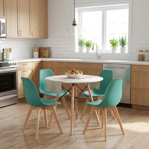 Krzesło KITO zielone / nogi naturalne x 2