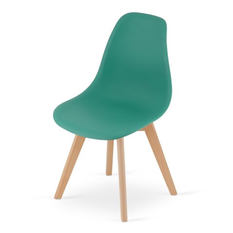 Krzesło KITO zielone / nogi naturalne x 3