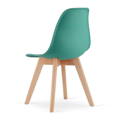 Krzesło KITO zielone / nogi naturalne x 3