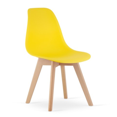 Krzesło KITO żółte / nogi naturalne x 1