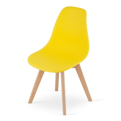 Krzesło KITO żółte / nogi naturalne x 1