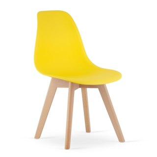 Krzesło KITO żółte / nogi naturalne x 2
