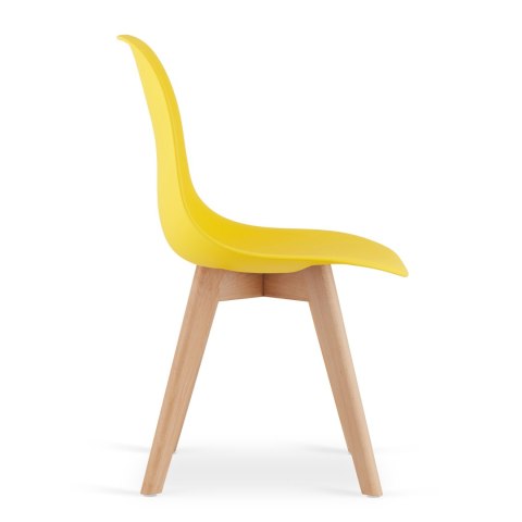 Krzesło KITO żółte / nogi naturalne x 2