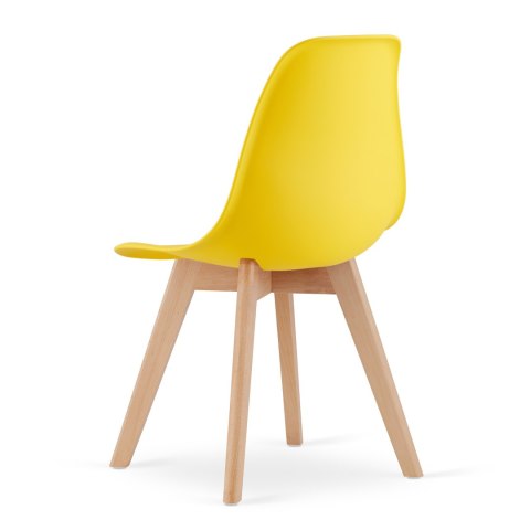 Krzesło KITO żółte / nogi naturalne x 3