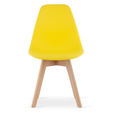 Krzesło KITO żółte / nogi naturalne x 4