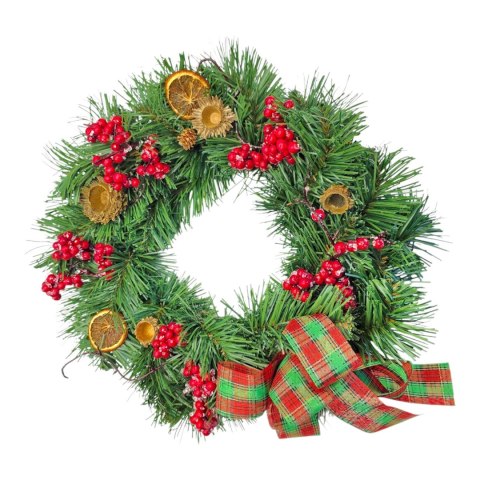 Wianek świąteczny na Boże Narodzenie stroik na drzwi stół handmade