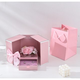 Pudełeczko na biżuterię mydlana Wieczna Róża PDOZ20