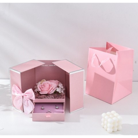 Pudełeczko na biżuterię mydlana Wieczna Róża PDOZ20