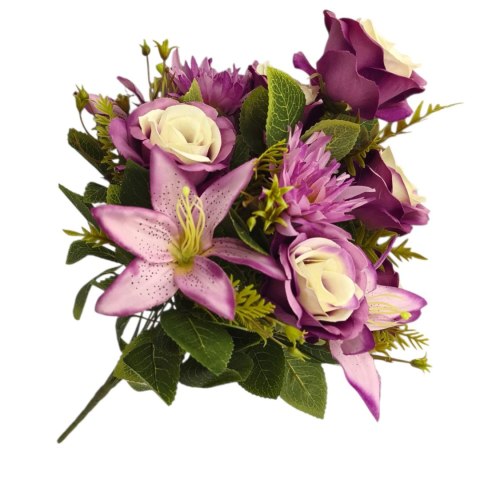 Gotowy bukiet róża lilia mix kwiatów sztuczne kwiaty jak żywe