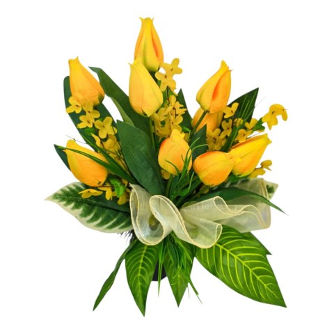 Komplet stroik na cmentarz stroiki na grób bukiet donica tulipany