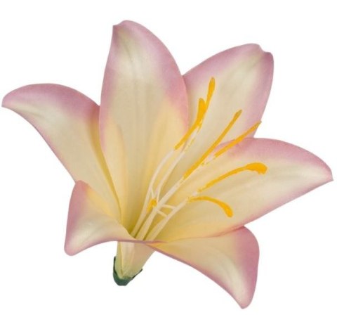 Lilia satynowa główka wyrobowa sztuczne kwiaty jak żywe