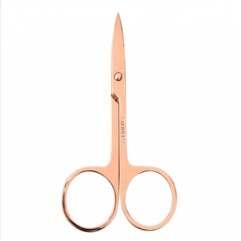 Nożyczki kosmetyczne do skórek paznokci, szablonów 9 cm różowe złoto AK12