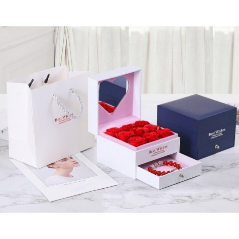 Pudełeczko na biżuterię mydlana Wieczna Róża PDOZ22