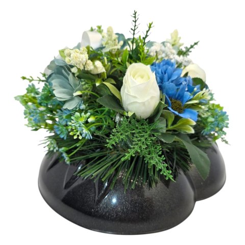 Stroik na cmentarz kompozycja kwiatowa na grób dziecka miska serce