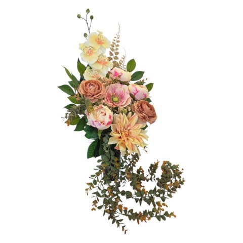 Bukiet flakon nowoczesny stroik na cmentarz kompozycja kwiatowa na grób