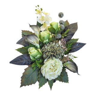 Bukiet flakon stroik na cmentarz kompozycja kwiatowa na wszystkich świętych