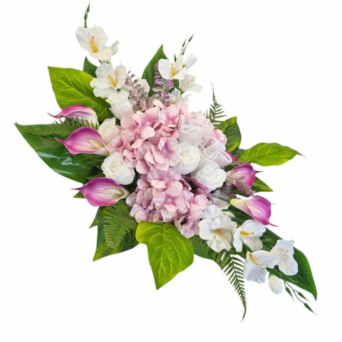 Komplet stroik na cmentarz stroiki na grób bukiet donica mieczyk