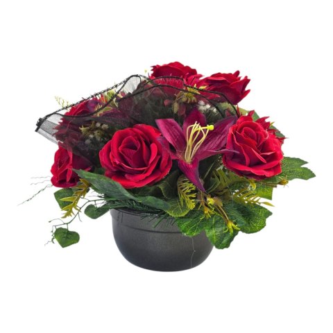 Komplet stroik na cmentarz stroiki na grób bukiet donica