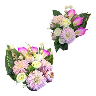 Komplet stroiki na cmentarz grób bukiet donica stroik na pomnik