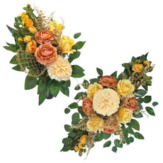 Komplet zestaw stroiki stroik na cmentarz grób bukiet miska