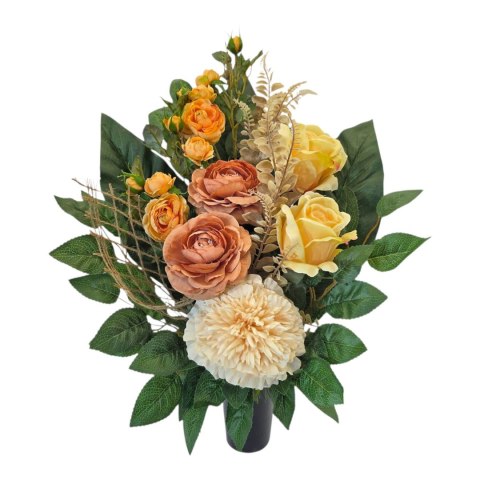 Komplet zestaw stroiki stroik na cmentarz grób bukiet miska