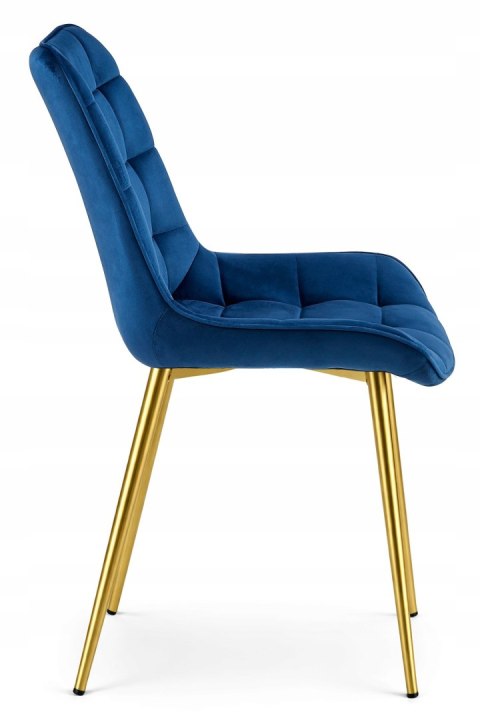 Krzesło BERA - aksamit granat / nogi złote x 4