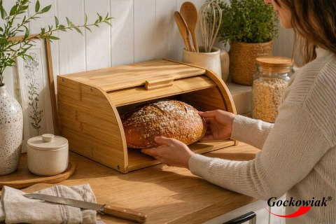 Chlebak pojemnik na pieczywo bambusowy GRANO