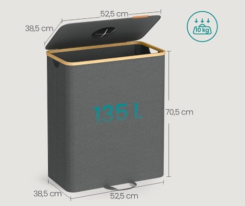 Kosz na butelki 135l wyjmowana torba - RRB513G01