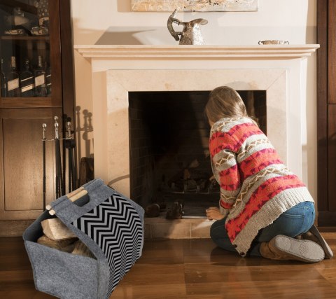 Torba na drewno kominkowe - ZIGZAG